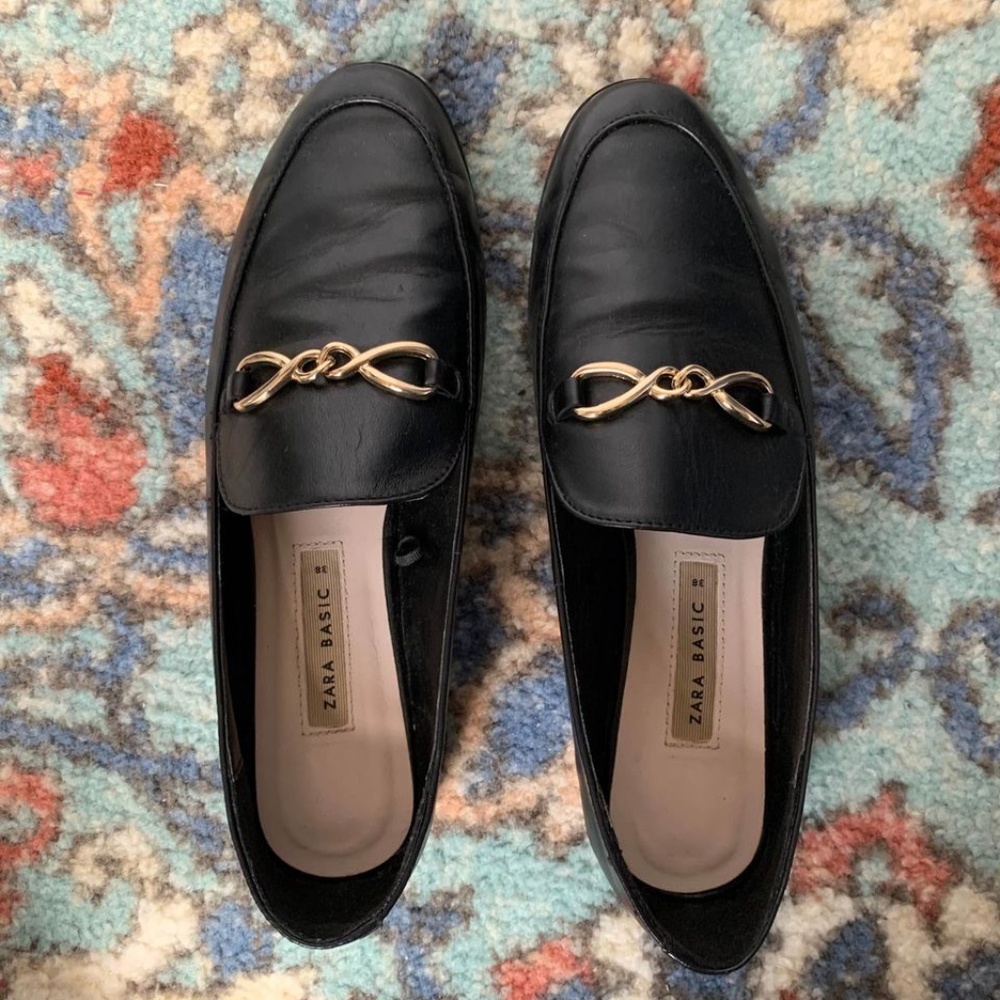 Zara Black Loafers